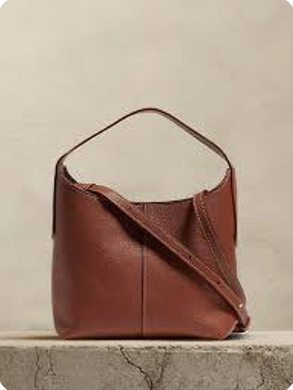 Banana Republic Slouchy Mini Vida Bag Brown